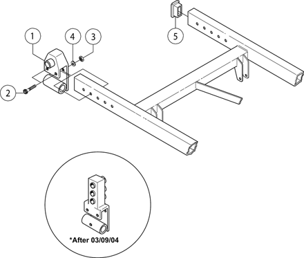 Axle Receiver Assembly (3 Holes)