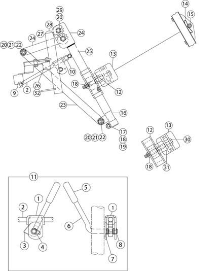 Legrest Support Assembly - AL4