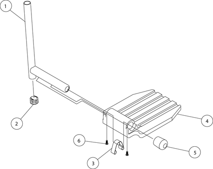 Footplates / Heel Loops with Extension - FR75 Legrest Support Assemblies