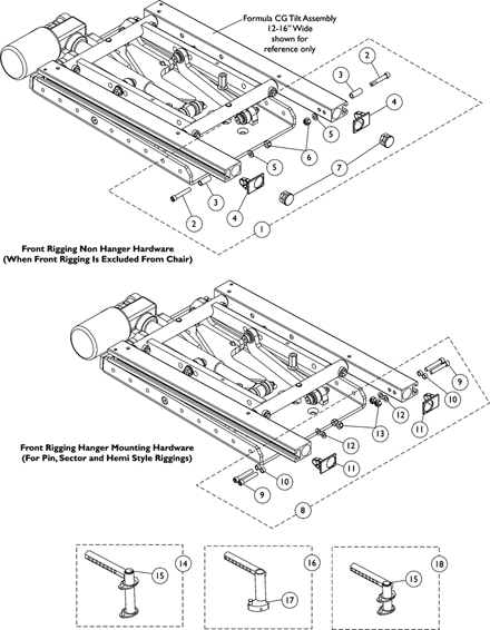 Front Rigging Hanger Hdwr