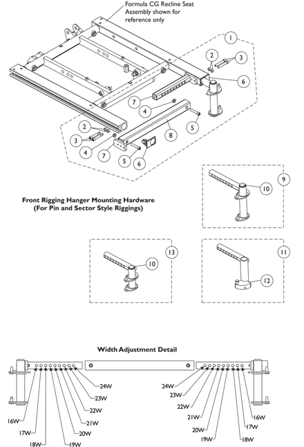 Front Rigging Hanger Hdwr