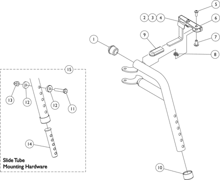 PHW93 (Hemi) Footrest Supports