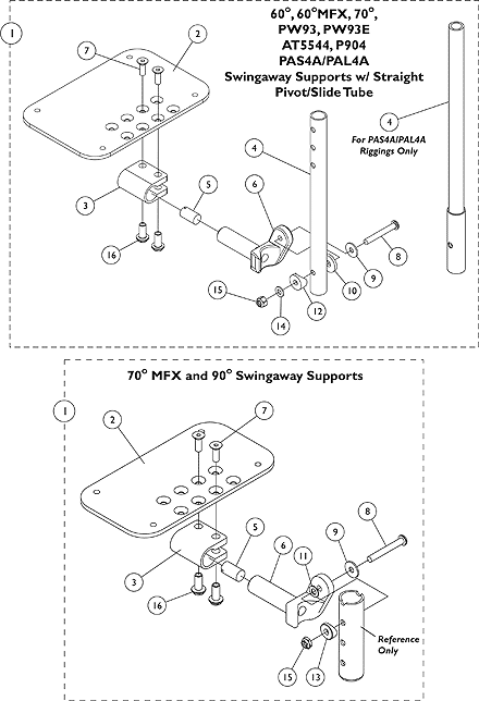 AT5543 Adjustable Angle Footplates