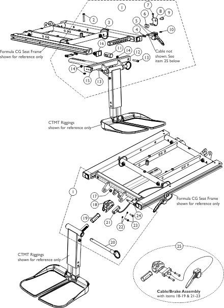 Front Rigging - Center Mount Rigging Mtg Hdwr., (16