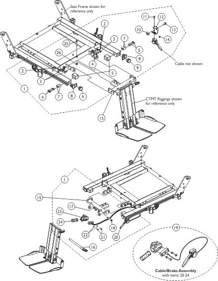 Center Mount Rigging Mounting Hardware