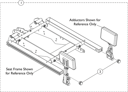 Adductors Mounting Hardware, MPCTMT/MPCTMT-L Style