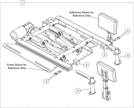 Adductors Mounting Hardware, CG Tilt/Elevate For 3G Storm