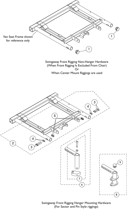 Front Rigging Hanger Hdwr