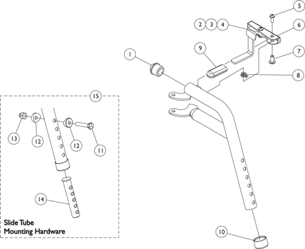 PHW93 (Hemi) Footrest Supports