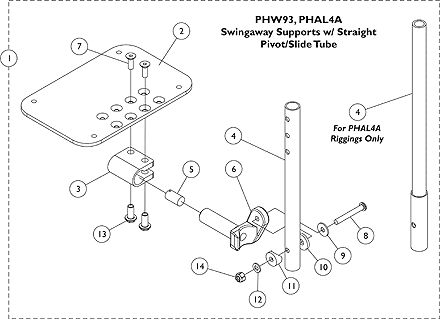 Front Rigging - AT5543 Adjustable Angle Footplates