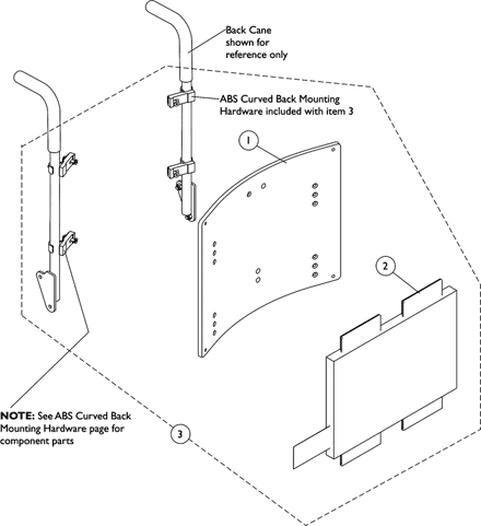 ABS Curved Back Assembly