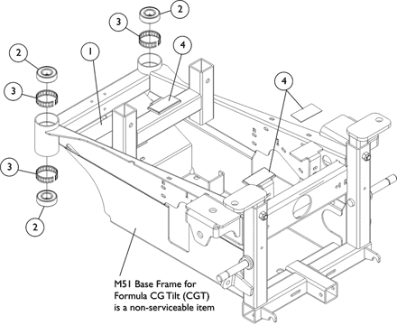 Base Frame, Bearings, & Hardware