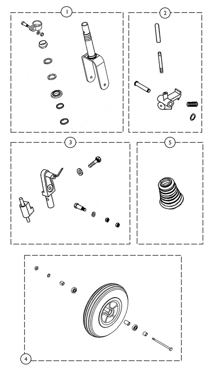 Lower Tiller Assembly w/ Caster