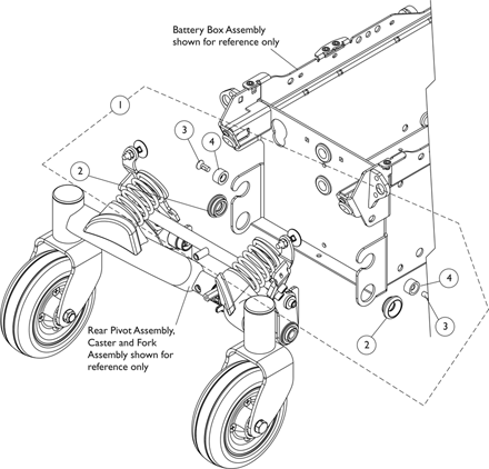 Rear Pivot Assembly Mounting Hardware