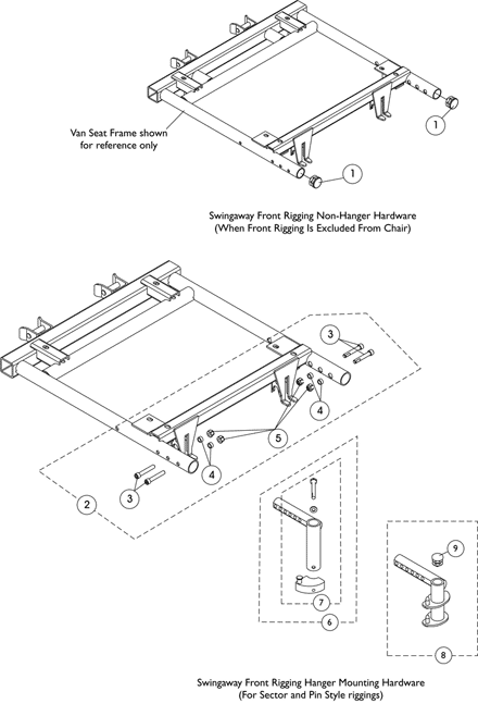 Front Rigging Hanger Hdwr