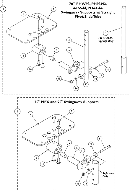 AT5543 Adjustable Angle Footplates