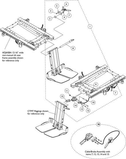 Center Mount Rigging Mounting Hardware