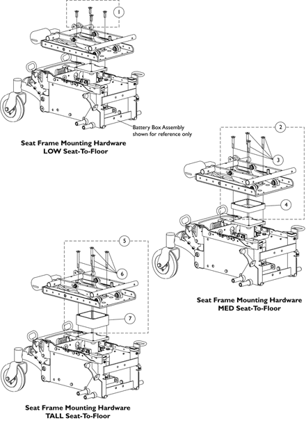 Seat Frame Mounting Hardware