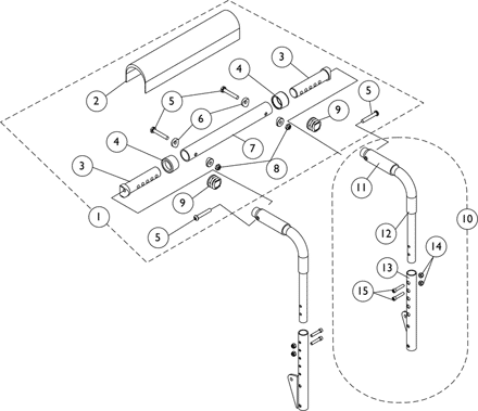 Back Canes, Spreader Bar and Push Handle