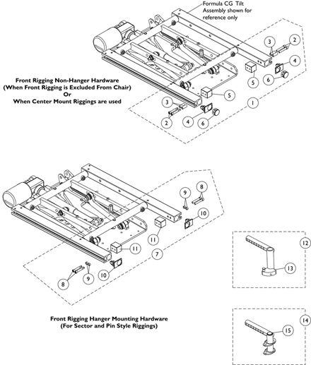 Front Rigging Hangers and Hardware