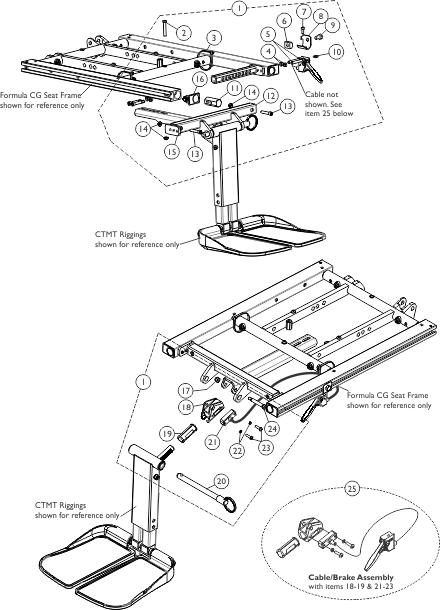 Center Mount Rigging Mounting Hardware