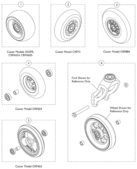 Casters and Mounting Hardware