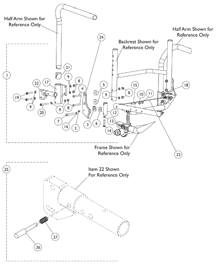 Backrest Mounting Hardware