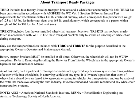 TRRO and TRBKTS Option Clarification Reference