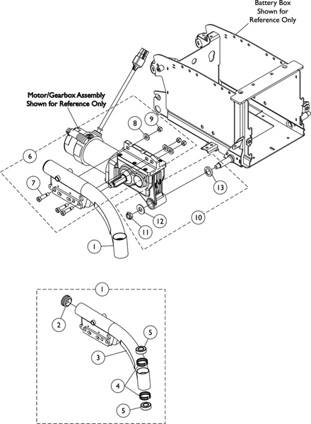 Walking Beam and Mounting Hardware