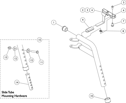 PHW93 (Hemi) Footrest Supports