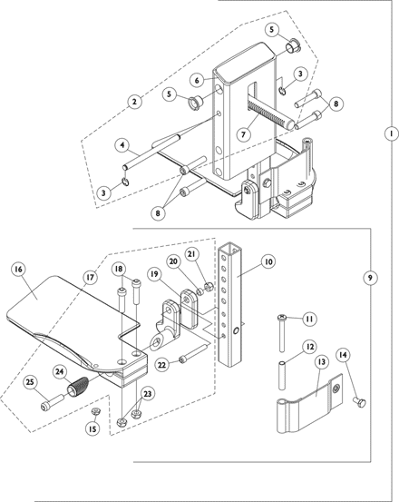 Front Rigging - Center Mount Rigging