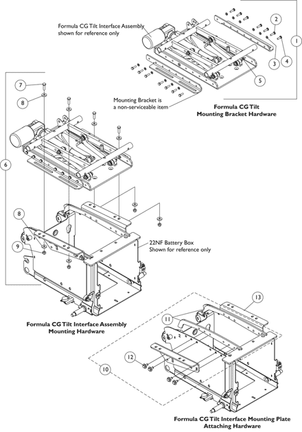 Frame, Seat Mounting Hardware