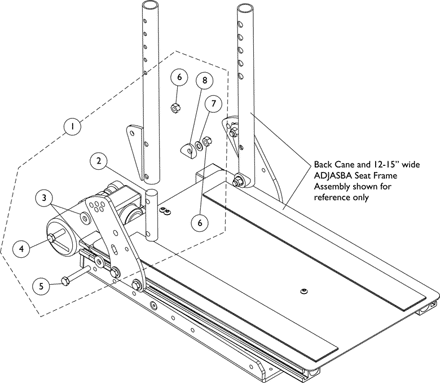 Back Cane Mounting Hardware