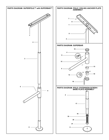 SuperPole with SuperBar / SuperPole with SuperBar Heavy Duty