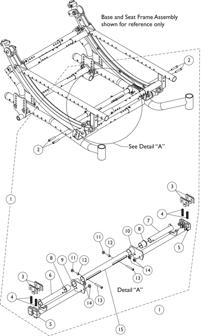 Tilt Hardware - Foot Tilt Assembly