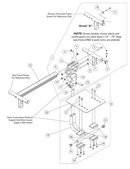 Front Riggings - Contracture Platform Footrest