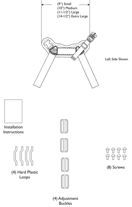 Accessories - Bodypoint Side-Release Ankle Huggers and Hardware