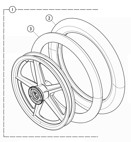 Wheels - Rear w/ Hublock