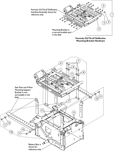 Frame, Seat Mounting Hardware