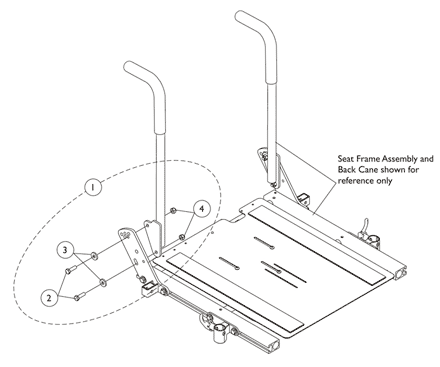 Back Cane Mounting Hardware