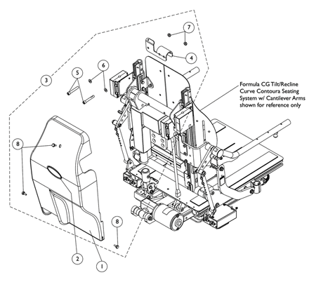 Shroud Covers, Recline Actuator