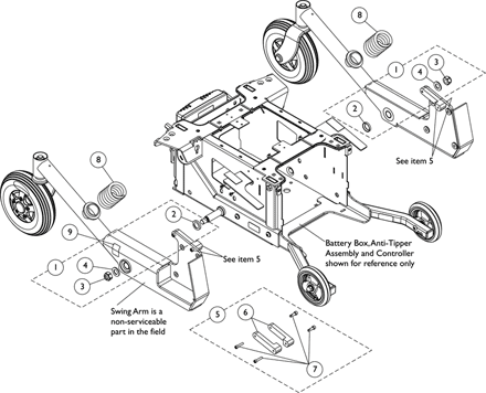 Swing Arm and Hardware