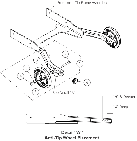 Anti-Tip Assembly - Front