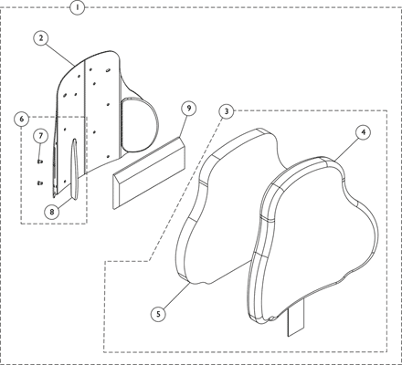 Curve Contoura Back Assembly