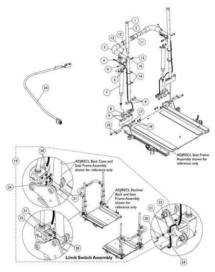 Recliner Back Assembly