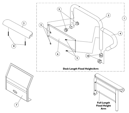 Arms, Fixed Height