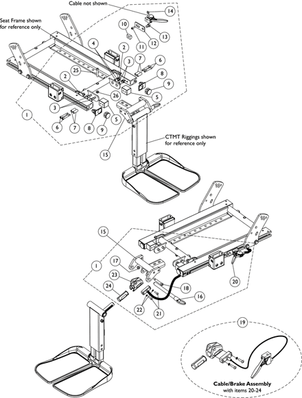 Center Mount Rigging Mounting Hardware