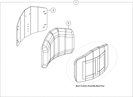 Back, Conventional without Mounting Hardware