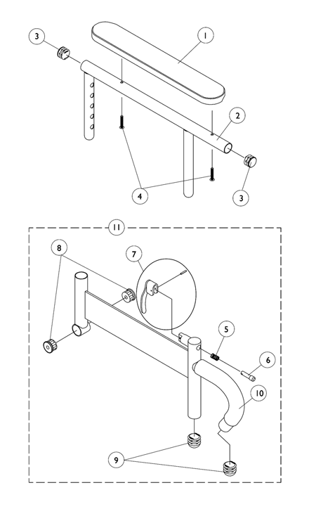 Arms, Adjustable Height