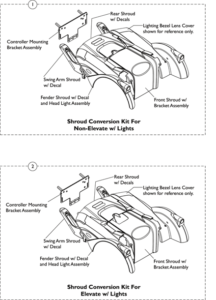 Shrouds & Hardware - Conversion Kits